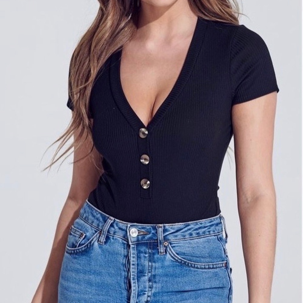 Black bodysuit - NEW WITH TAGS